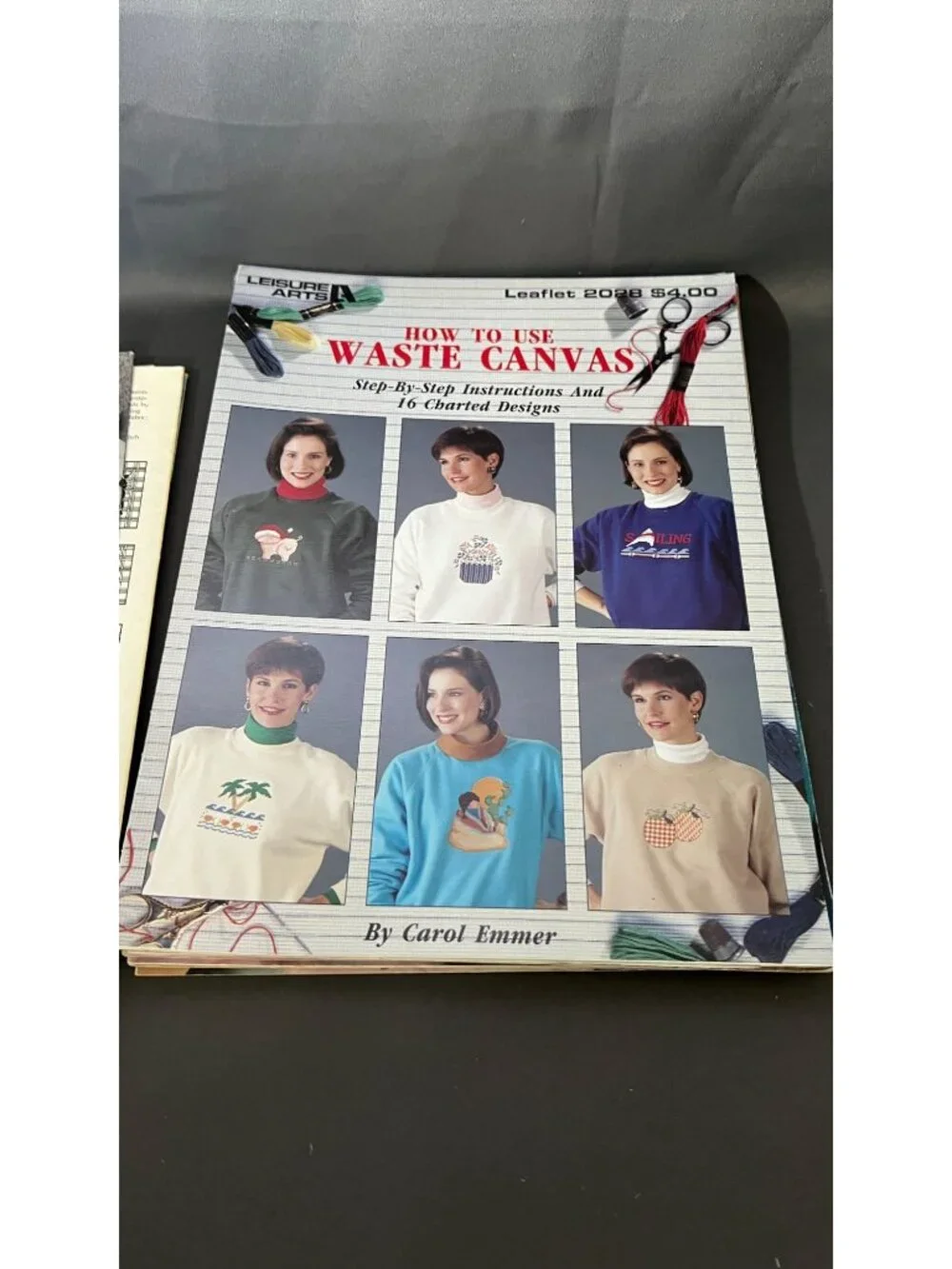 22 Vintage Cross Stitch Patterns For Sweatshirts 1980s Booklets Bundle